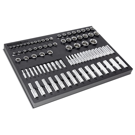 Powerbuilt 85PC METRIC MASTER SOCKET SET 949008